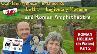 305 Caerleon Castle Roman Fortress and Baths Legionary Museum and Roman Amphitheatre Wales [upl. by Tamas]