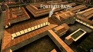 Animation of ancient Roman Fort in Caerleon Wales [upl. by Akemahc]