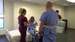 Physical Therapy Transfer Training  How To Transfer From Wheelchair To Bed [upl. by Deraj]