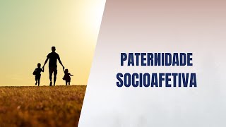 Paternidade socioafetiva [upl. by Cocke]