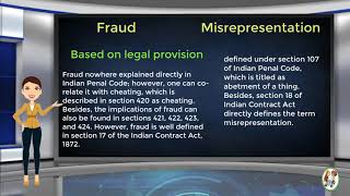 What is Difference Between Fraud amp Misrepresentation [upl. by Nagrom566]