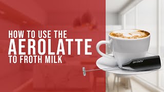 How To Use the AeroLatte To Froth Milk [upl. by Mieka]