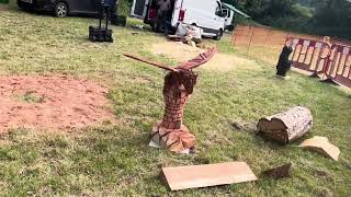 A fabulous range of wooden sculpture at Caerleon festival 2024 [upl. by Lachance]