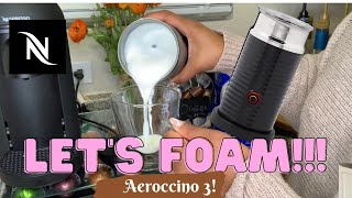 How To Foam Milk With Aeroccino 3 Make Coffee With Foam Tips amp Tricks  Easy Foamed Latte Recipe [upl. by Henricks]